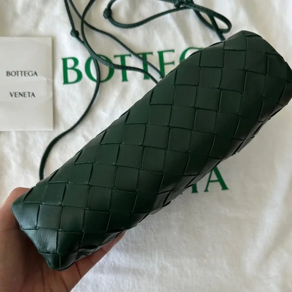 Bottega Veneta Dark Green Intrecciato Mini Pouch - Picture 7 of 11